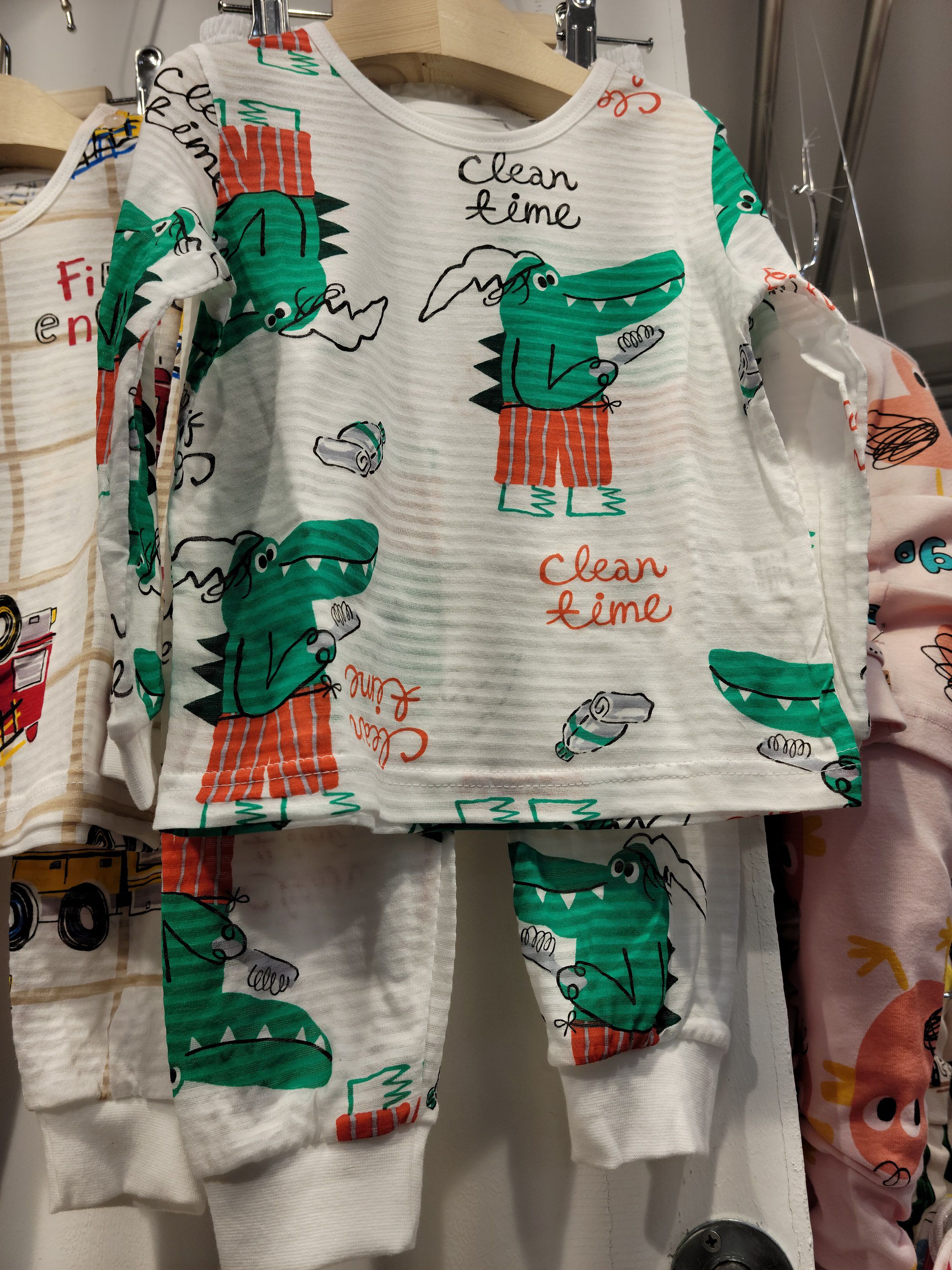 韓國 Mellisse - 韓製輕薄透氣9分袖家居服(無螢光棉)-鱷魚先生