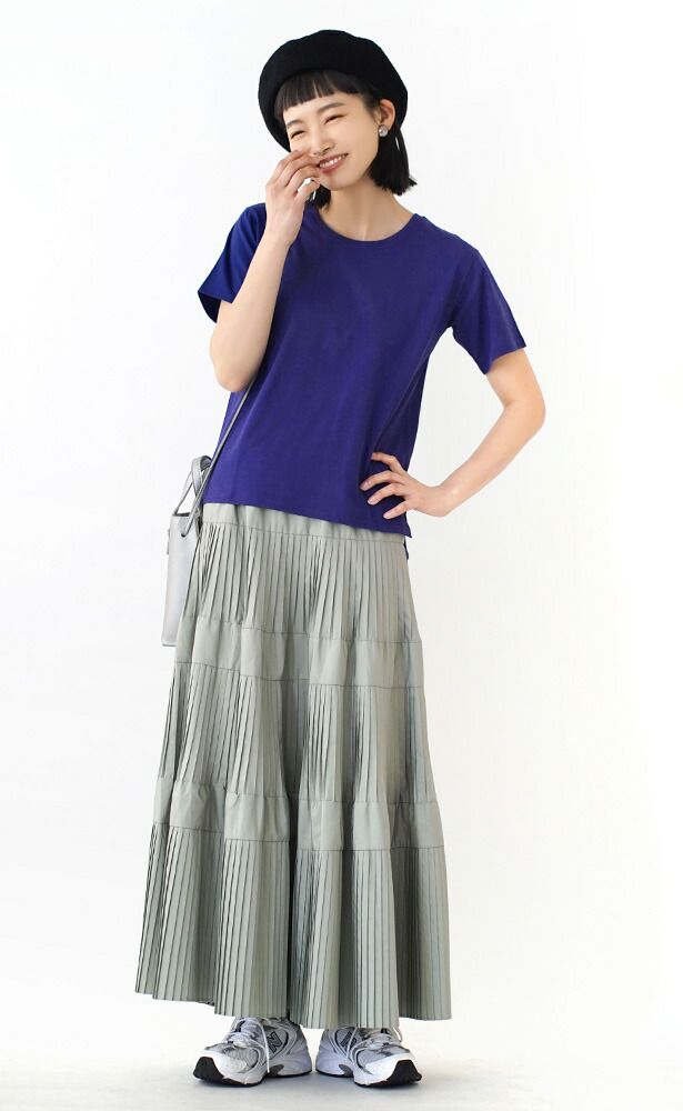 日本 zootie - 抗透汗 純棉短袖上衣-圓領-深可可