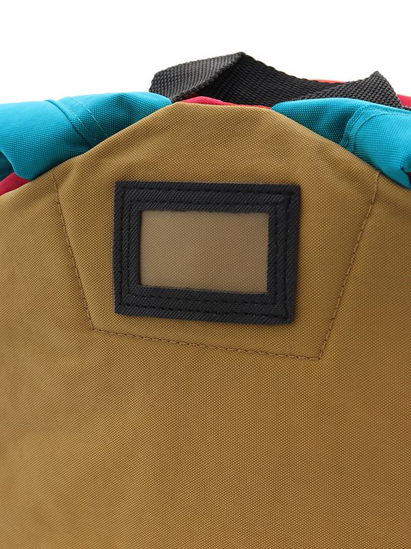 日本 OCEAN&GROUND - DAYPACK 經典後背包-CRAZY 撞色-杏x紅x綠 BE