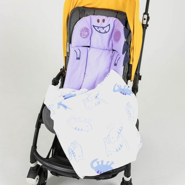 韓國Daby - 小怪獸純棉紗布包巾-酷貓