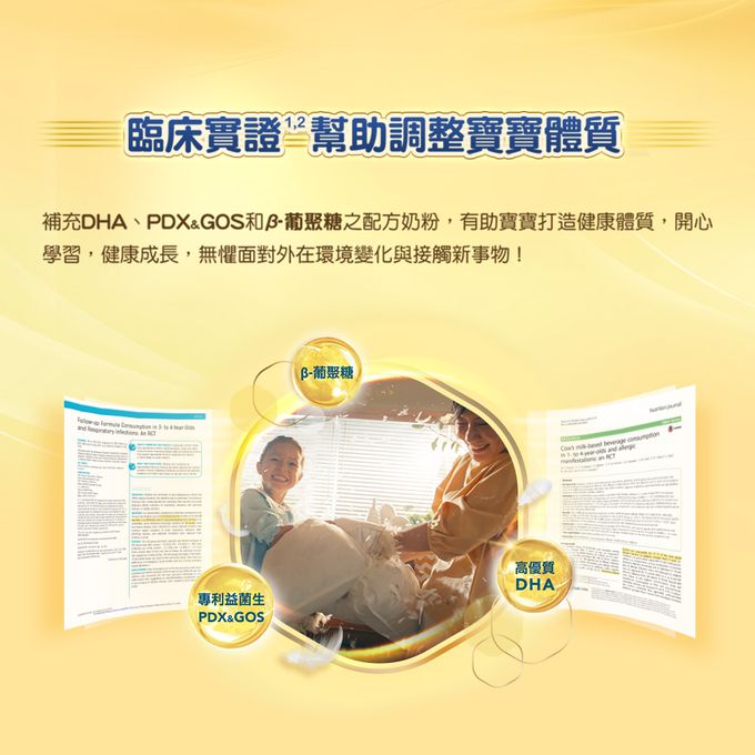 美強生 - 優生3號A+幼兒成長配方1600gX4(1-3歲適用)