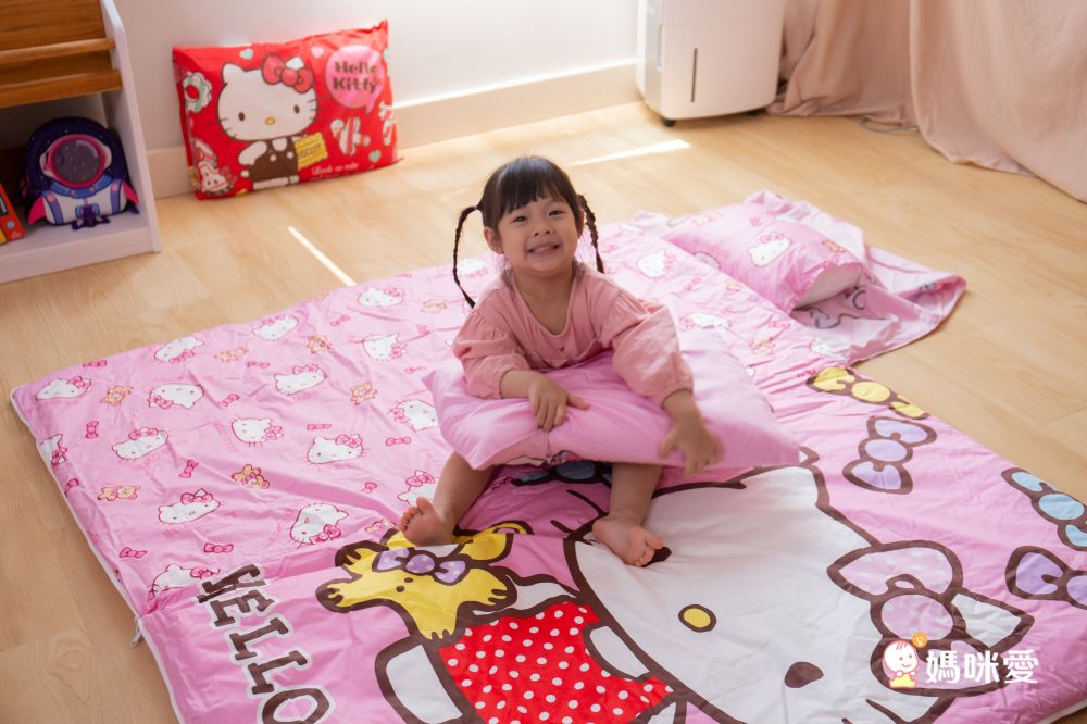 鴻宇 HongYew - 100%美國棉鋪棉兩用兒童睡袋-甜心繽紛-粉色 (135x150 cm)