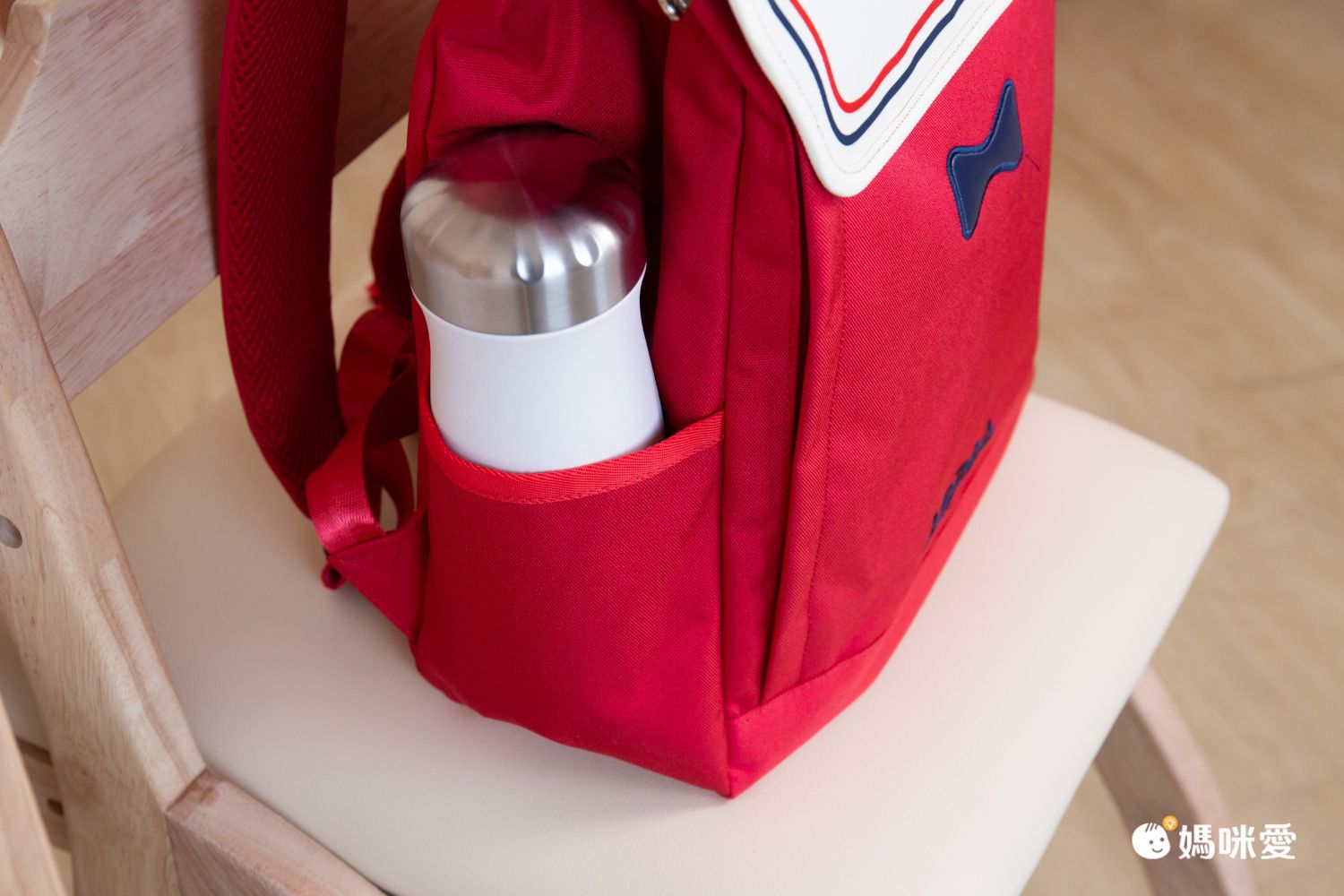 復古風翻蓋書包-粉紅色 (38.5x28x15cm)