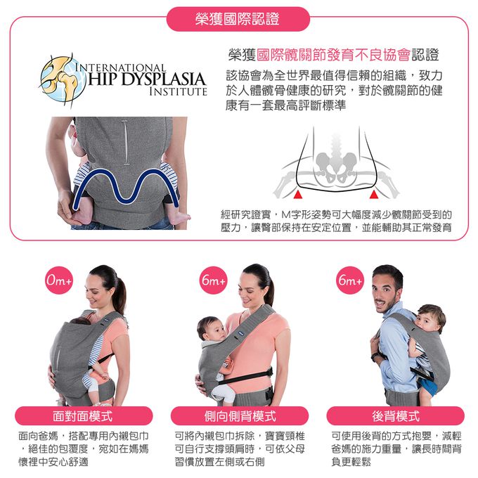 義大利 chicco - Myamaki三合一抱嬰袋-丹寧/格調紫