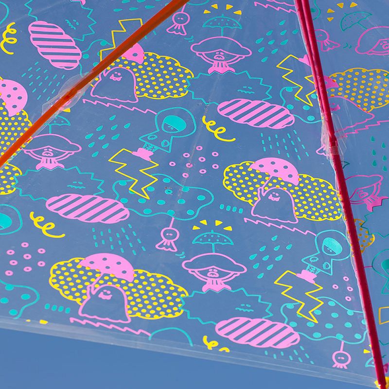 日本Caetla - Evereon 可替換式環保兒童傘-日本設計師萌萌款-粉色 (45cm)