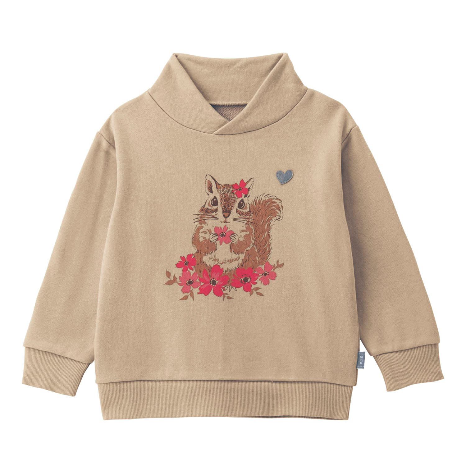 日本千趣會 - GITA 純棉裏毛立領長袖上衣-飾品-紫