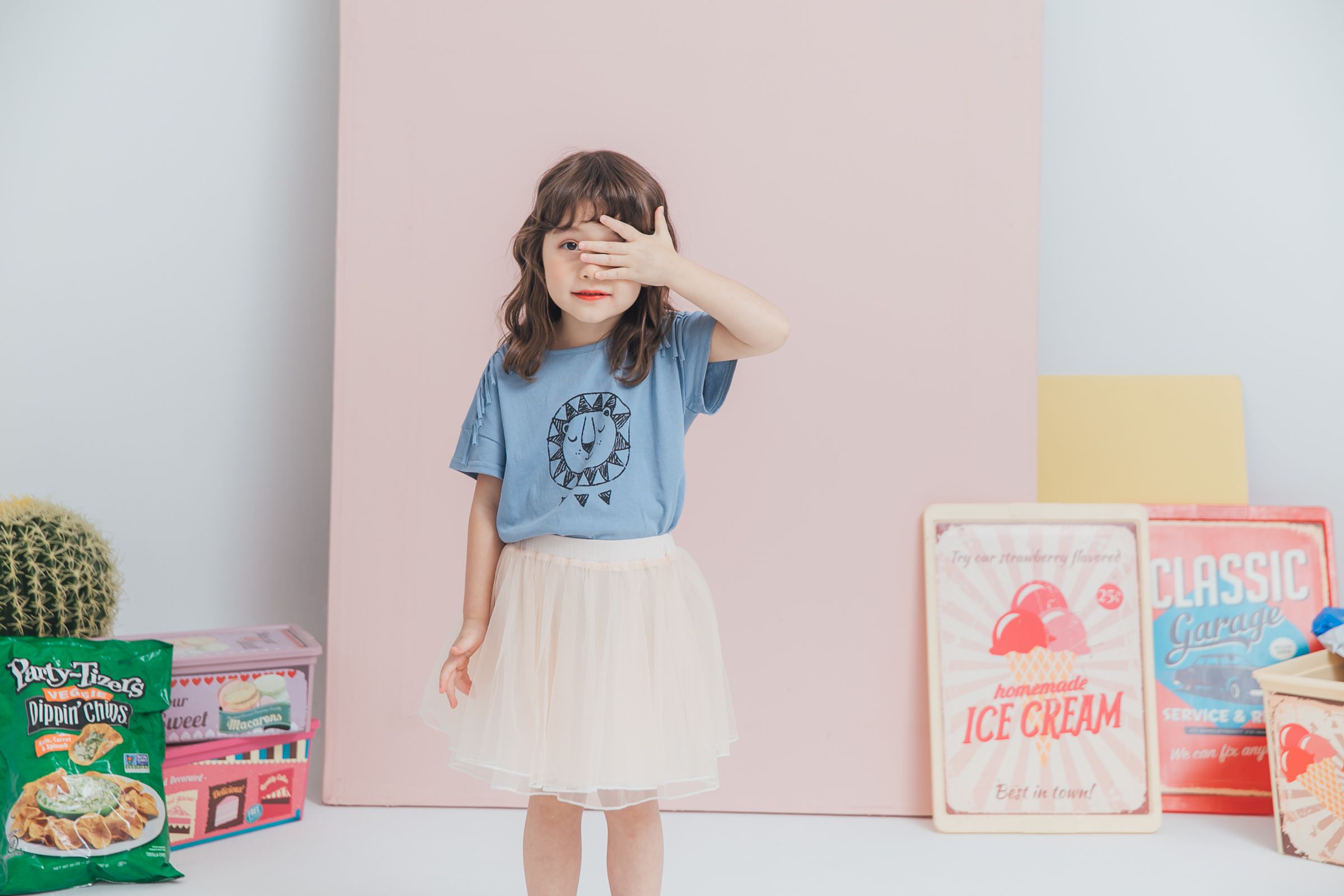 Peachy - 北鼻款*獨家訂製綿柔空氣紗裙-短裙款-氣質杏