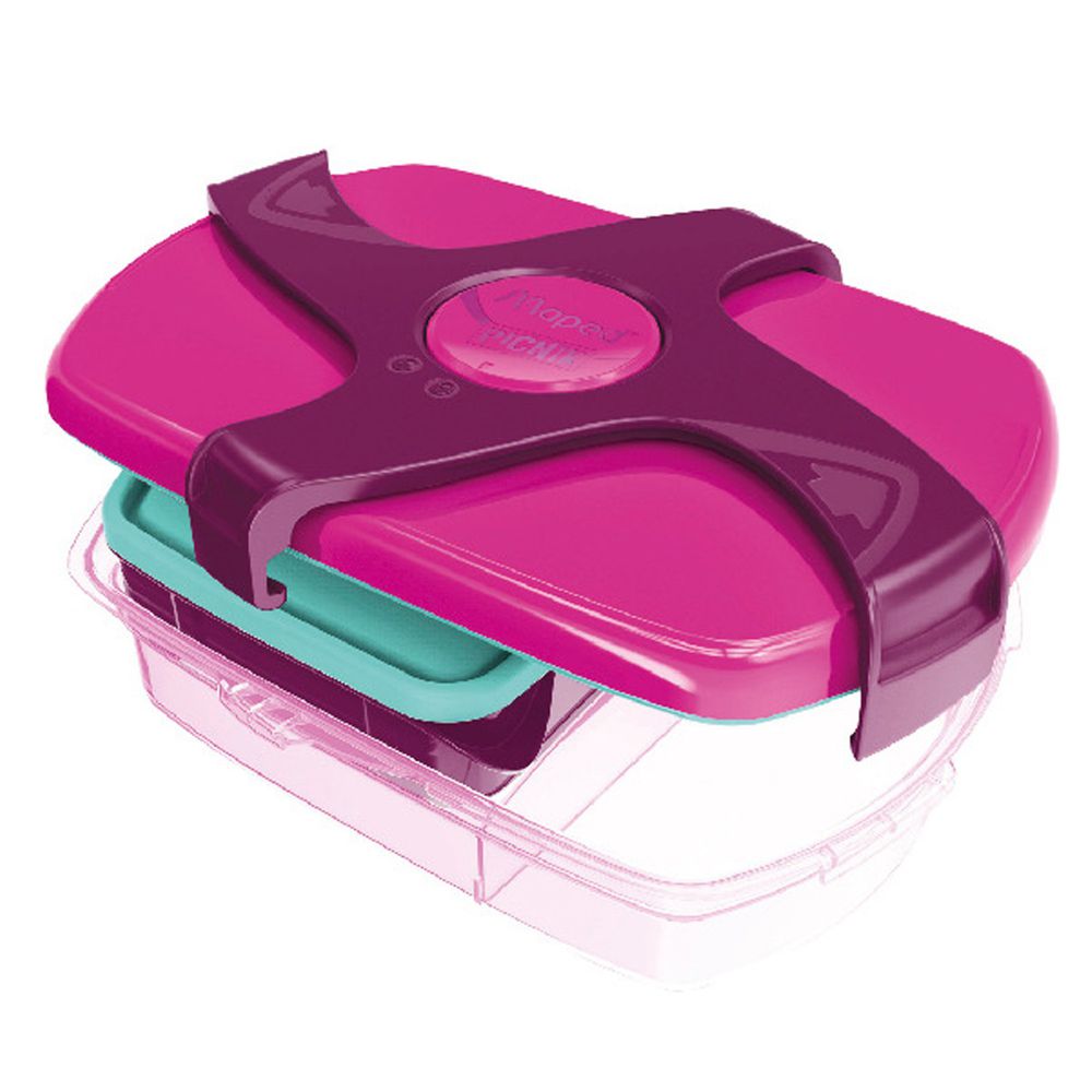法國MAPED - 輕鬆開兒童子母餐盒-熱情紫-1.78L