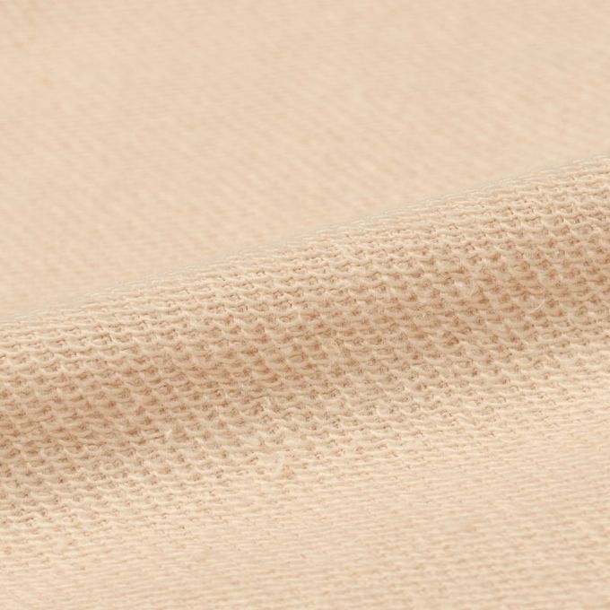 akachan honpo - 長袖鋪棉休閒上衣-拼接-淺卡其色