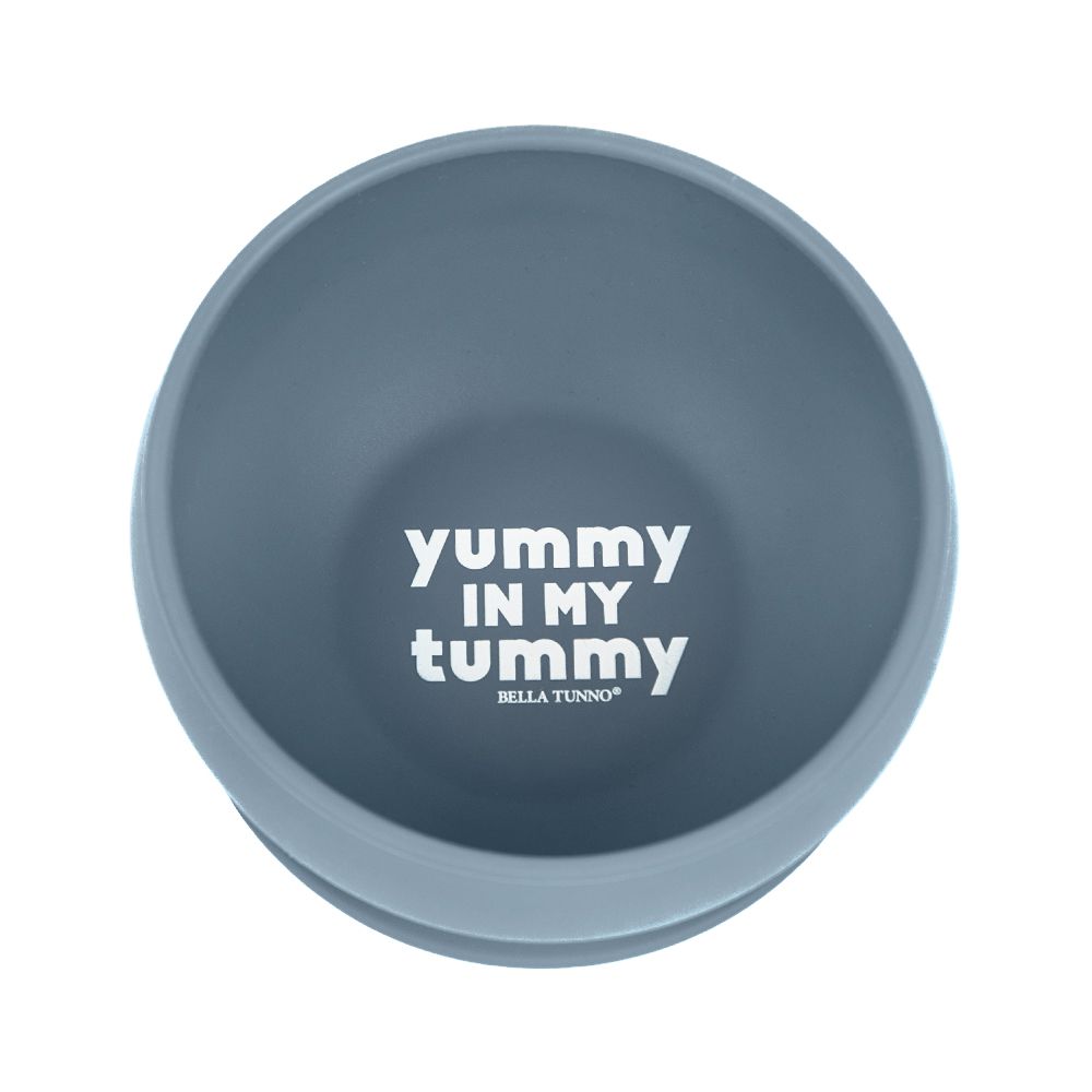 美國 BELLA TUNNO - 矽膠吸盤碗-(Yummy In My Tummy 美食已經在我肚子裡了)