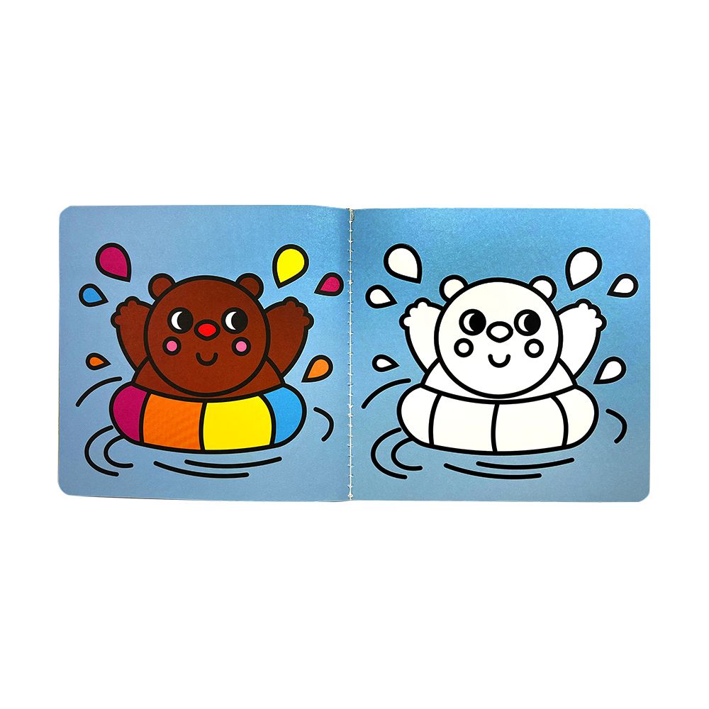 【著色書與著色組合】認知著色學習書 (家庭渡假篇)