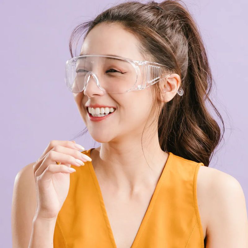 ALEGANT - MIT一體成形加大鏡片強化防霧防護眼鏡/安全/防護/全罩式/外掛/防風眼鏡/護眼首選