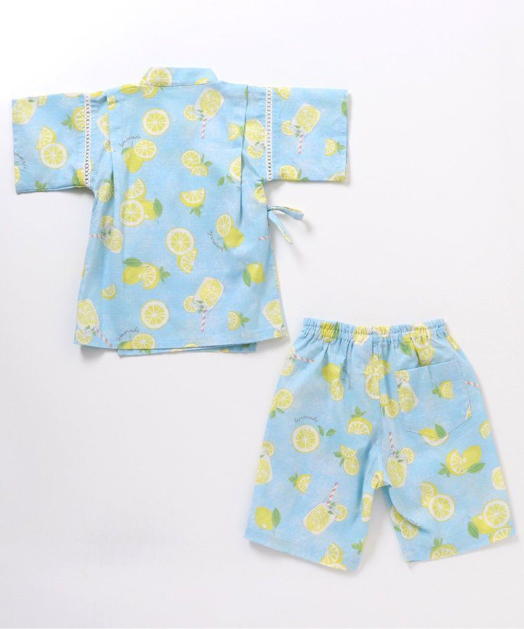 日本 apres les cours - 季節限量！清新可愛二件式甚平-彩虹西瓜-米白