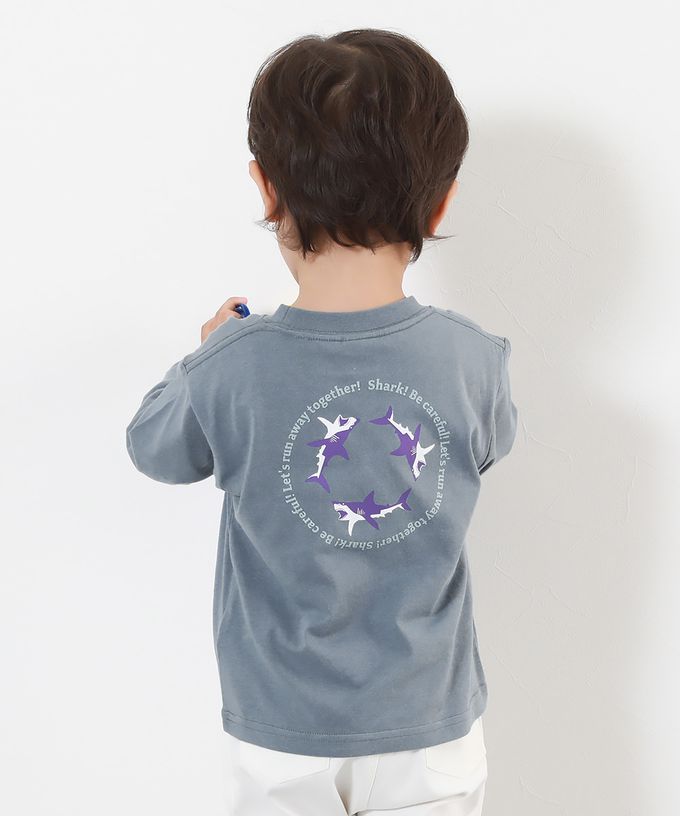 日本 devirock - 100%棉 定番印花長袖上衣-熱狗組合-磚橘