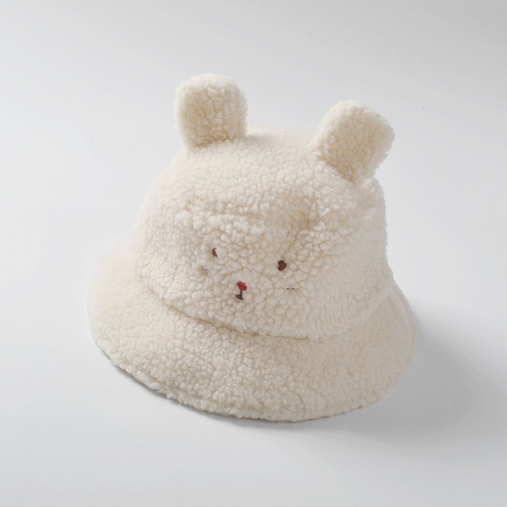 毛絨絨毛帽-小兔耳朵