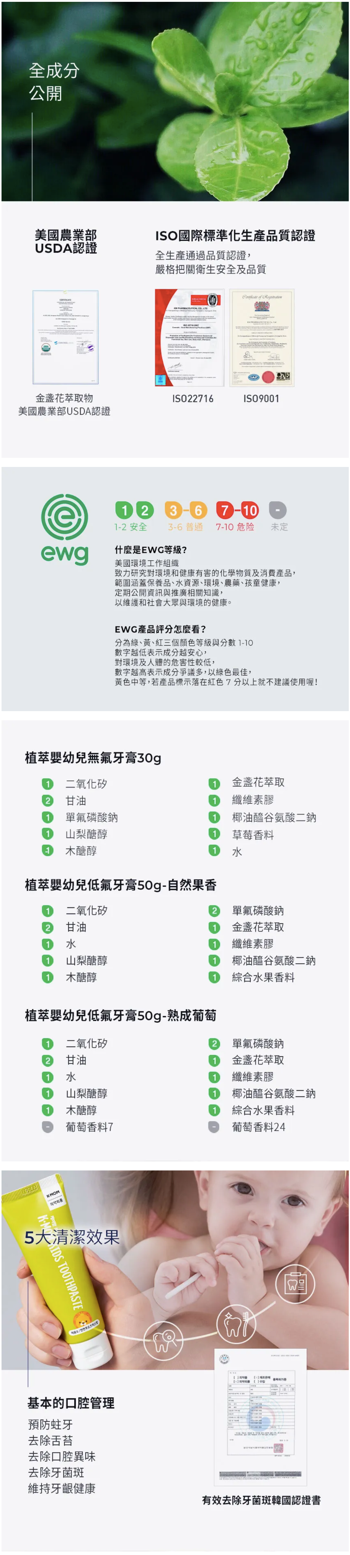 MOTHER-K - 植萃嬰幼兒低氟牙膏-熟成葡萄-3歲以上適用-50g