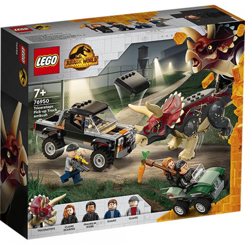 樂高 LEGO - 樂高積木 LEGO《 LT76950 》Jurassic World 侏儸紀世界系列 - Triceratops Pick-up Truck Ambush-210pcs
