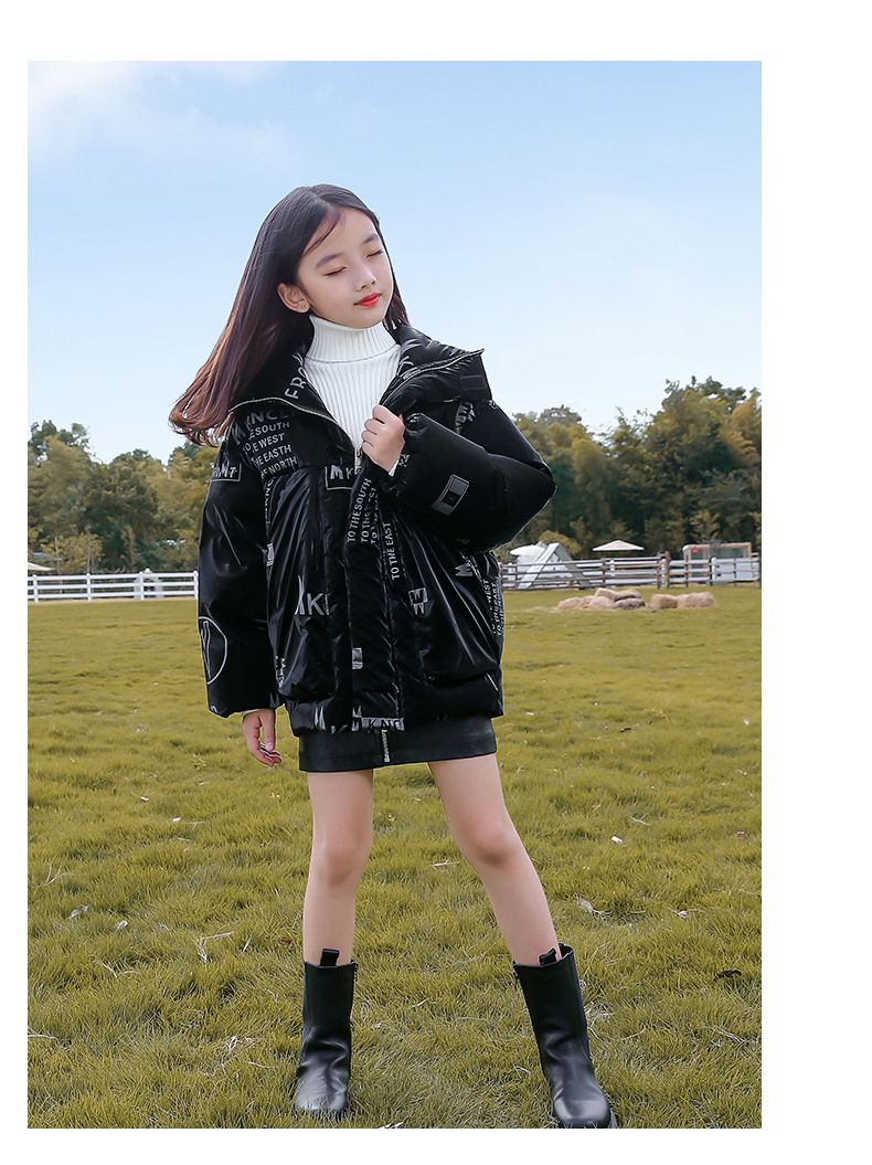 暖暖羽絨外套(90%鴨絨)-黑色