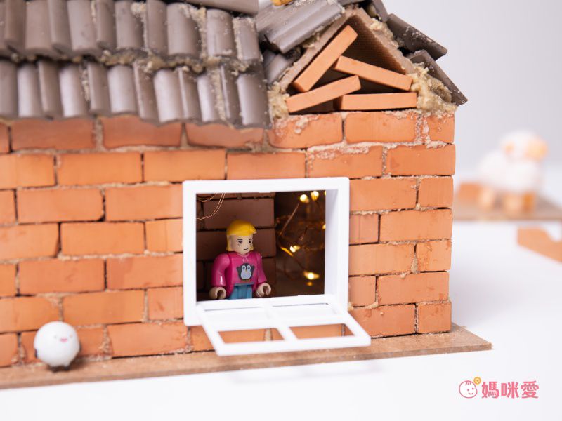 可水洗重複玩【德國 teifoc 紅磚建築】一玩就是一下午