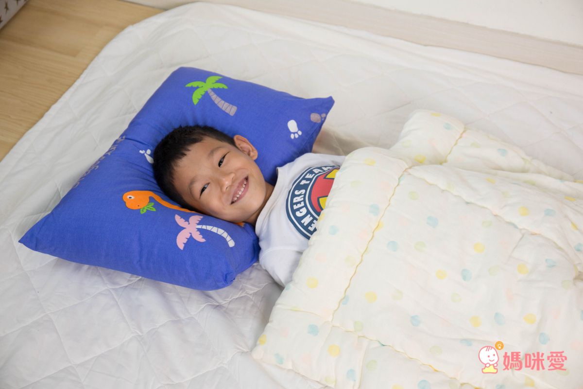 鴻宇 HongYew - 防螨抗菌100%美國棉兒童纖維枕-恐龍公園-1896-橘