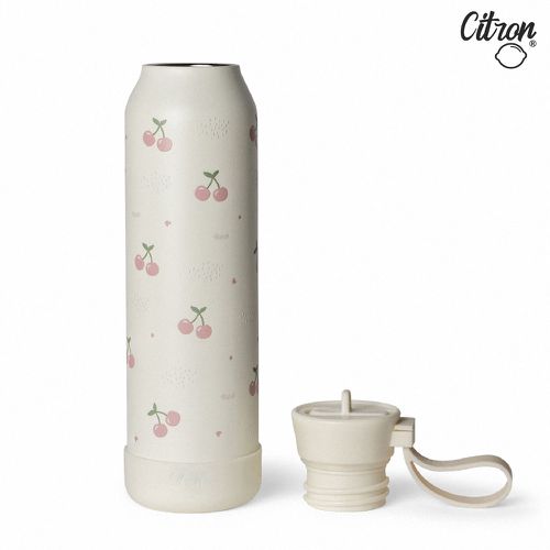 矽膠提把保溫瓶_500ml-甜美櫻桃