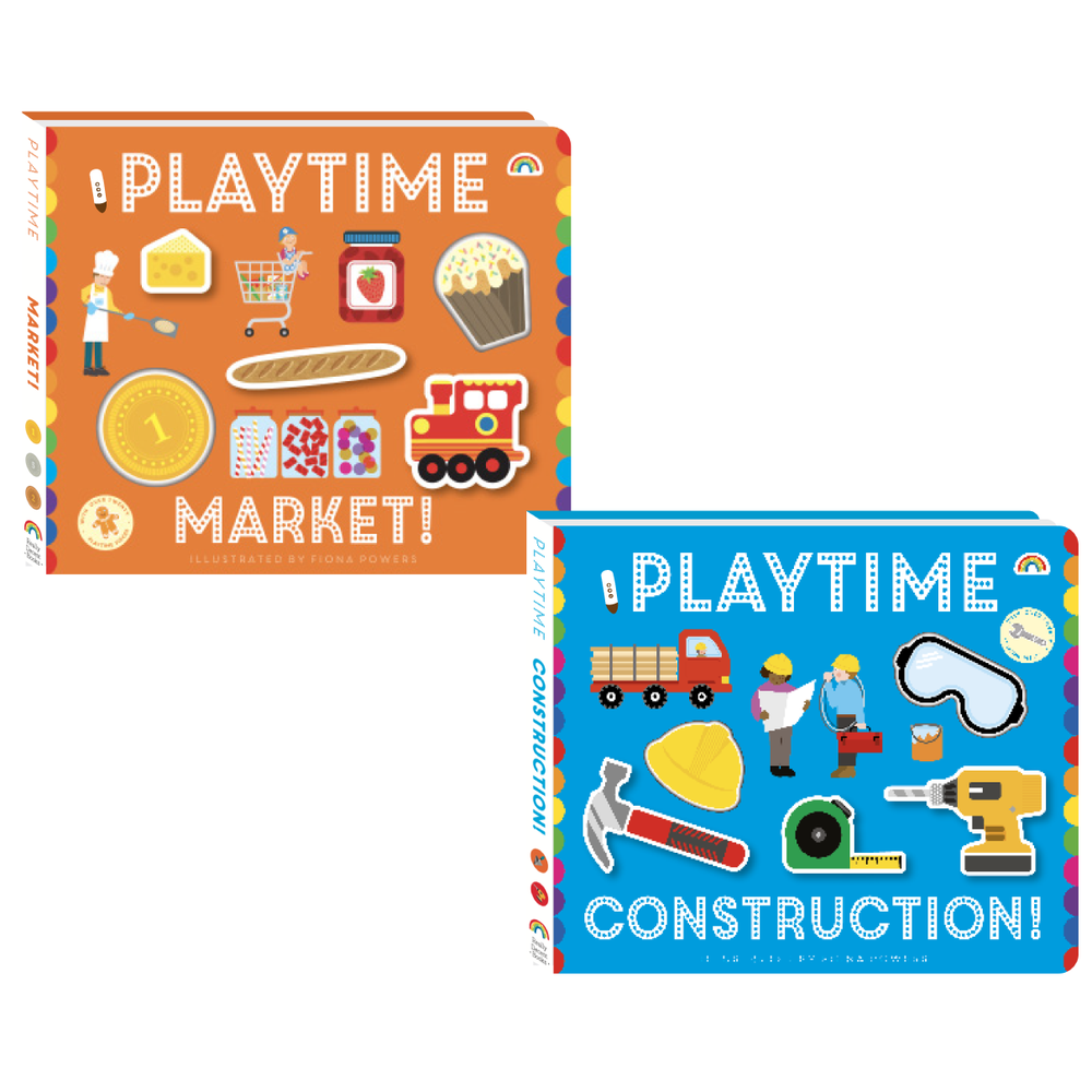 KIDsREAD - Playtime幼兒認知學習操作書 Construction / Market