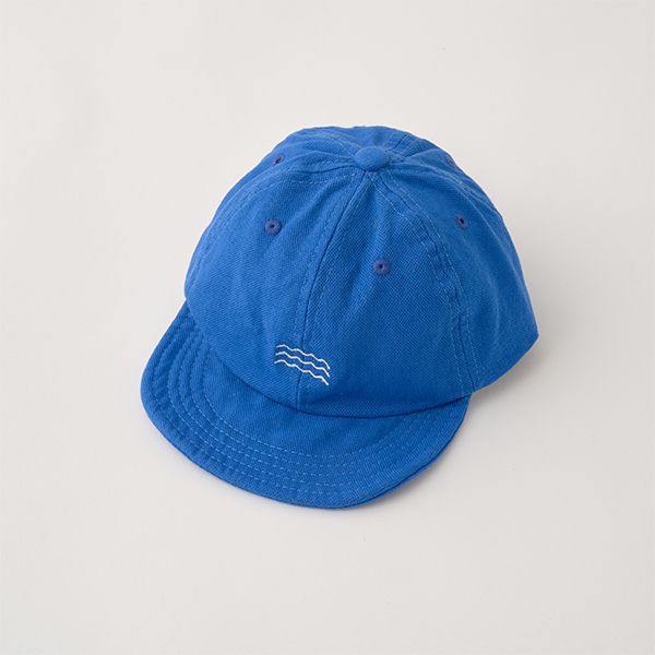 日本 b-ROOM - 低調波浪刺繡易折疊休閒遮陽帽-黑 (F)