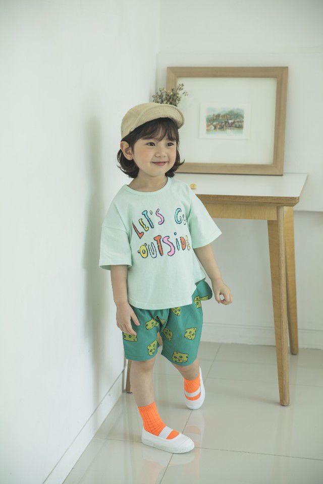 韓國 Mimico - Let's go 字母T-薄荷綠