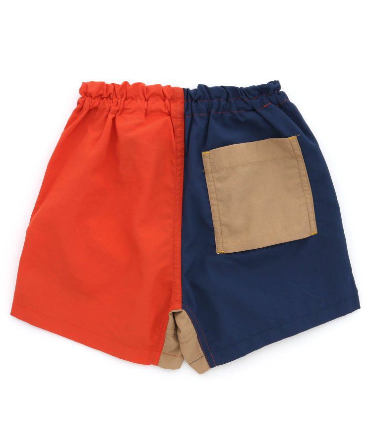 日本 BREEZE - 水陸二用百搭logo裝飾短褲-寶石綠