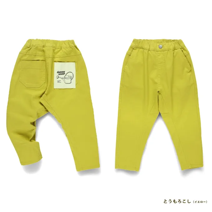 日本 BRANSHES - 大好評彈性百搭錐形長褲-素色-草綠