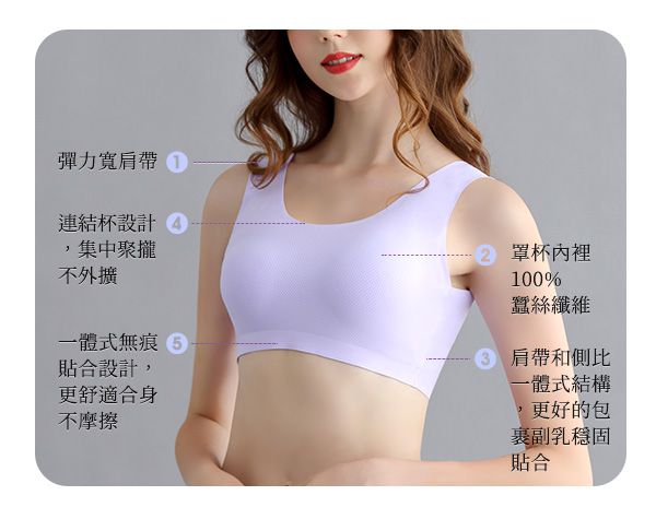 香茉 CHANMODE - 冰絲孔洞透氣蠶絲無鋼圈內衣-單套組-無鋼圈內衣套組-寶藍-內衣+內褲x1套