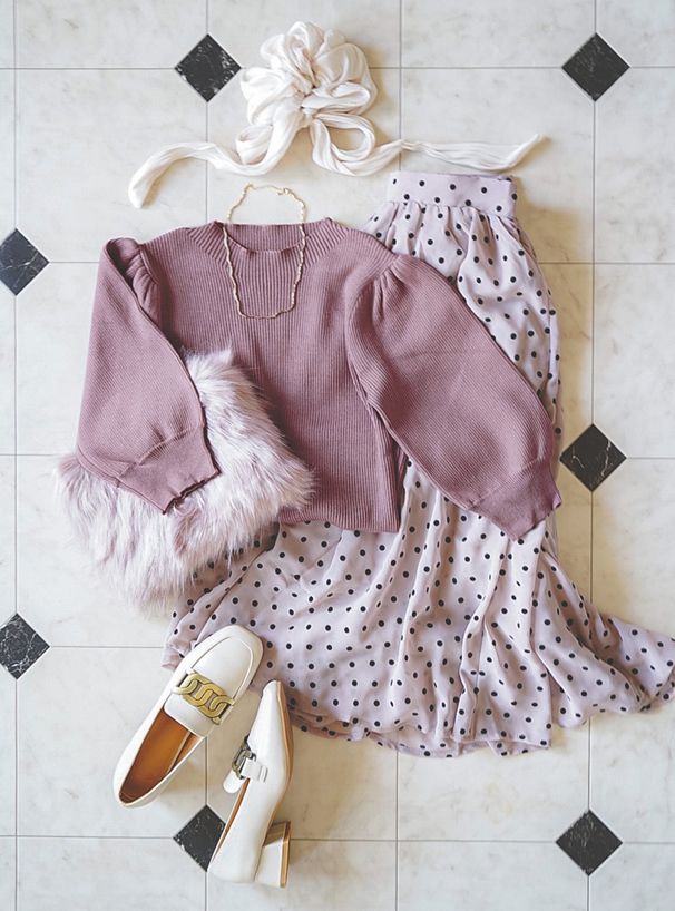 日本 GRL - 輕薄針織小澎袖五分袖上衣-杏