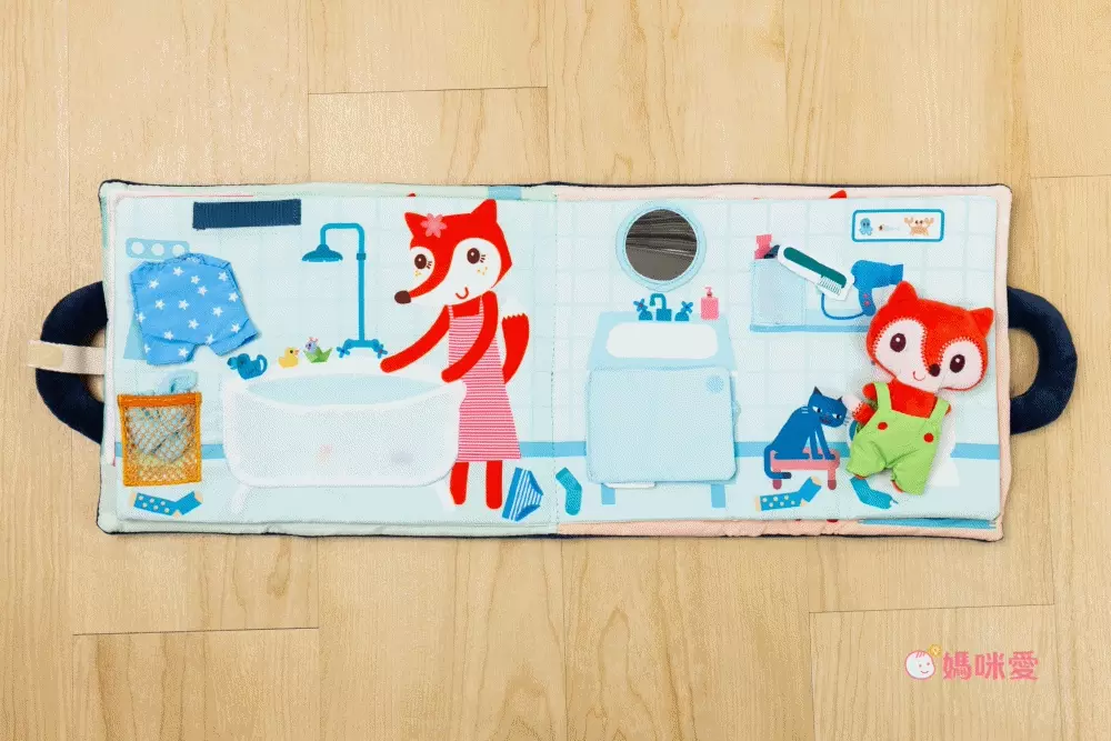 刺激五感【 比利時 Lilliputiens 】新生兒玩具｜寶寶布書