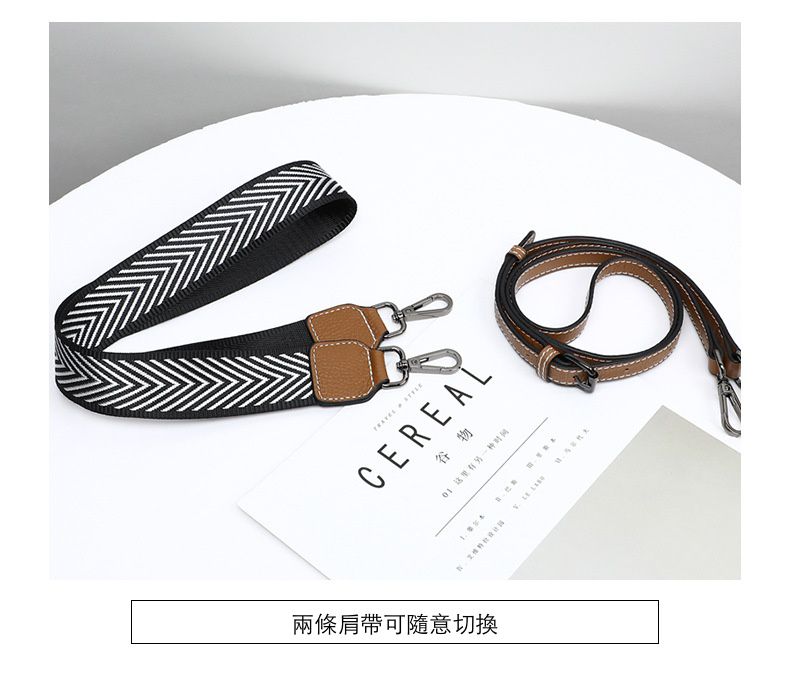 真皮小水桶單肩斜挎包-附2種背帶-酒紅色 (19.5x20x12cm)