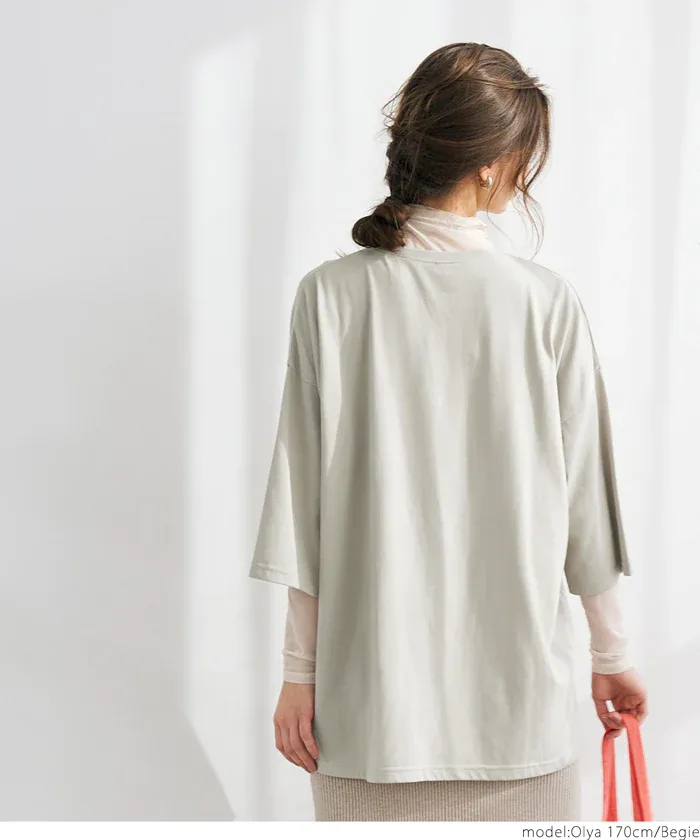 日本 COCA - 美式LOGO 寬版薄長袖上衣-大人-白