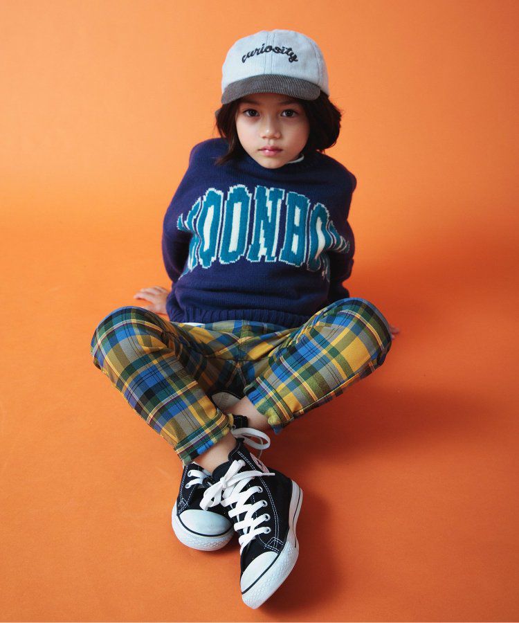 日本 BREEZE - 內刷毛輕量彈力合身長褲-素色-丹寧藍