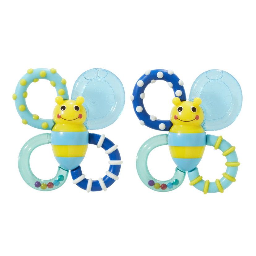 akachan honpo - Sassy固齒器-蜜蜂-藍色