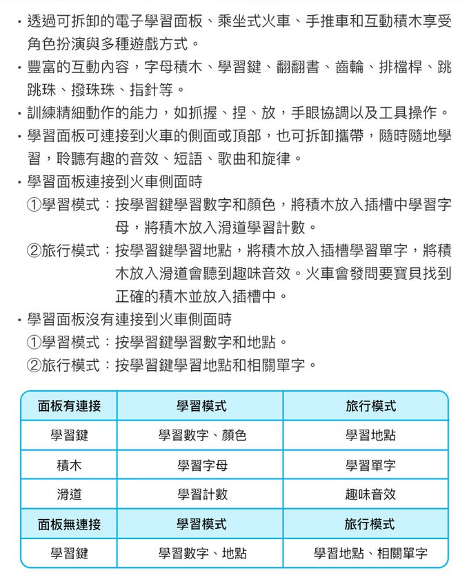 Vtech - 4合1多功能積木學習火車-粉色-2023新版-代理商公司貨