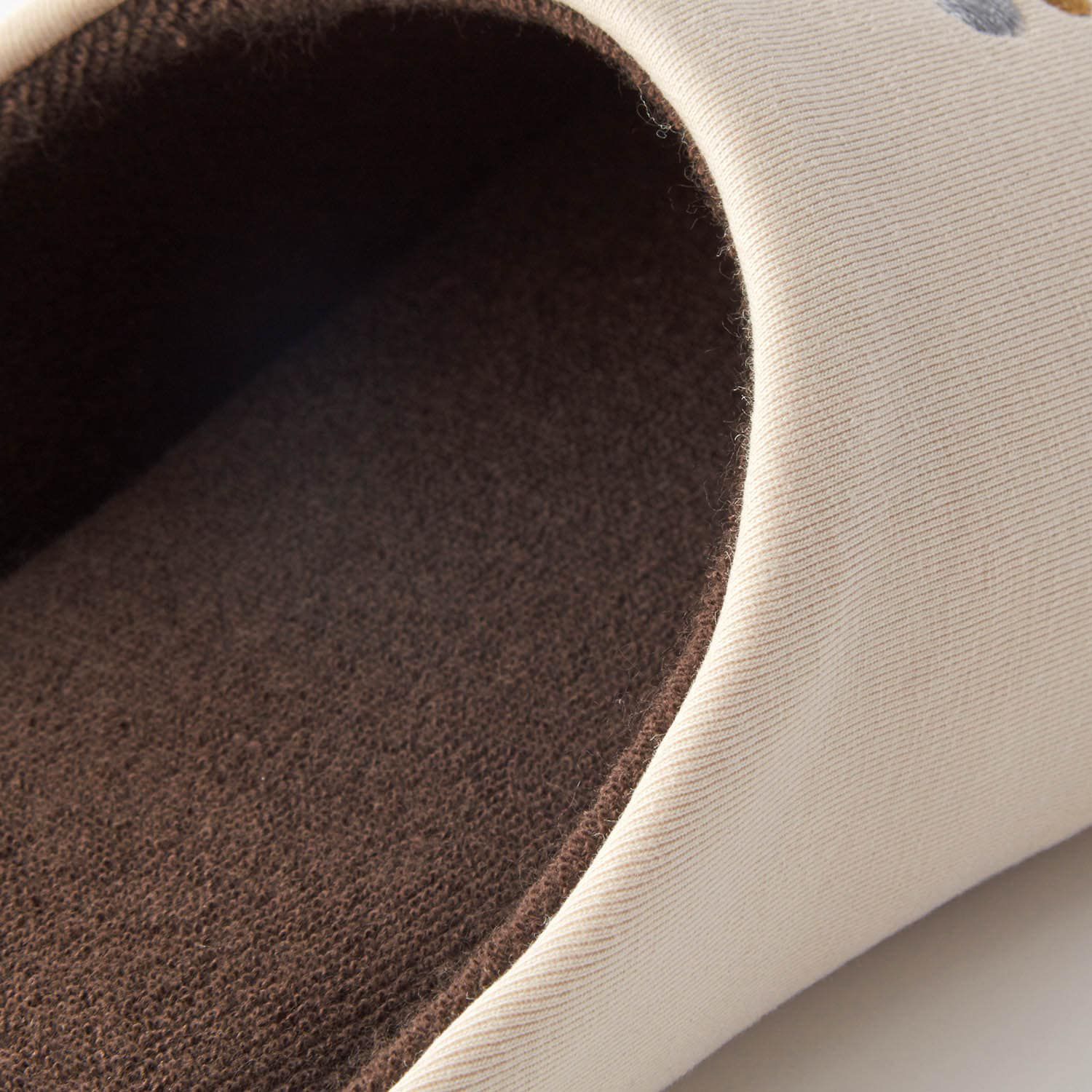 日本千趣會 - 北歐風 刺繡麵包室內拖鞋-煙火-芥末黃