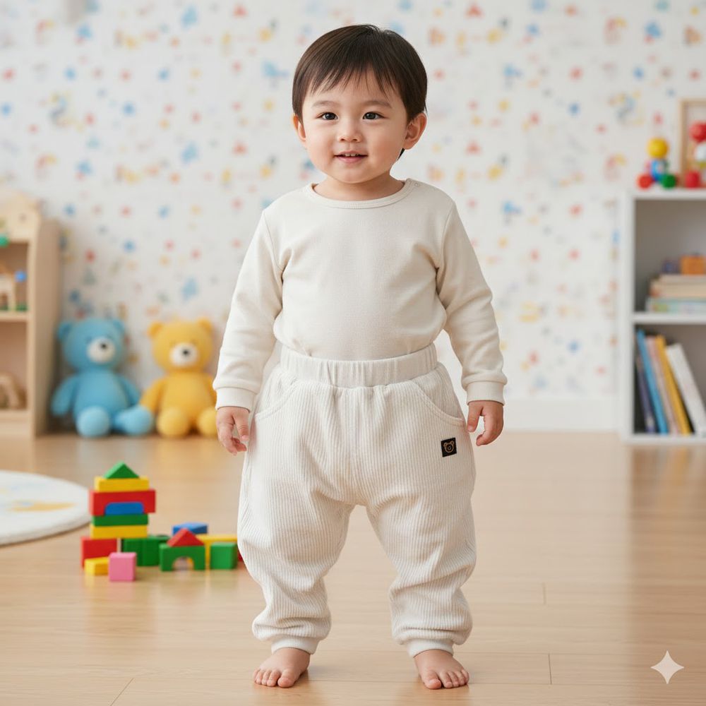 10分蓬蓬褲 燈心絨-灰色