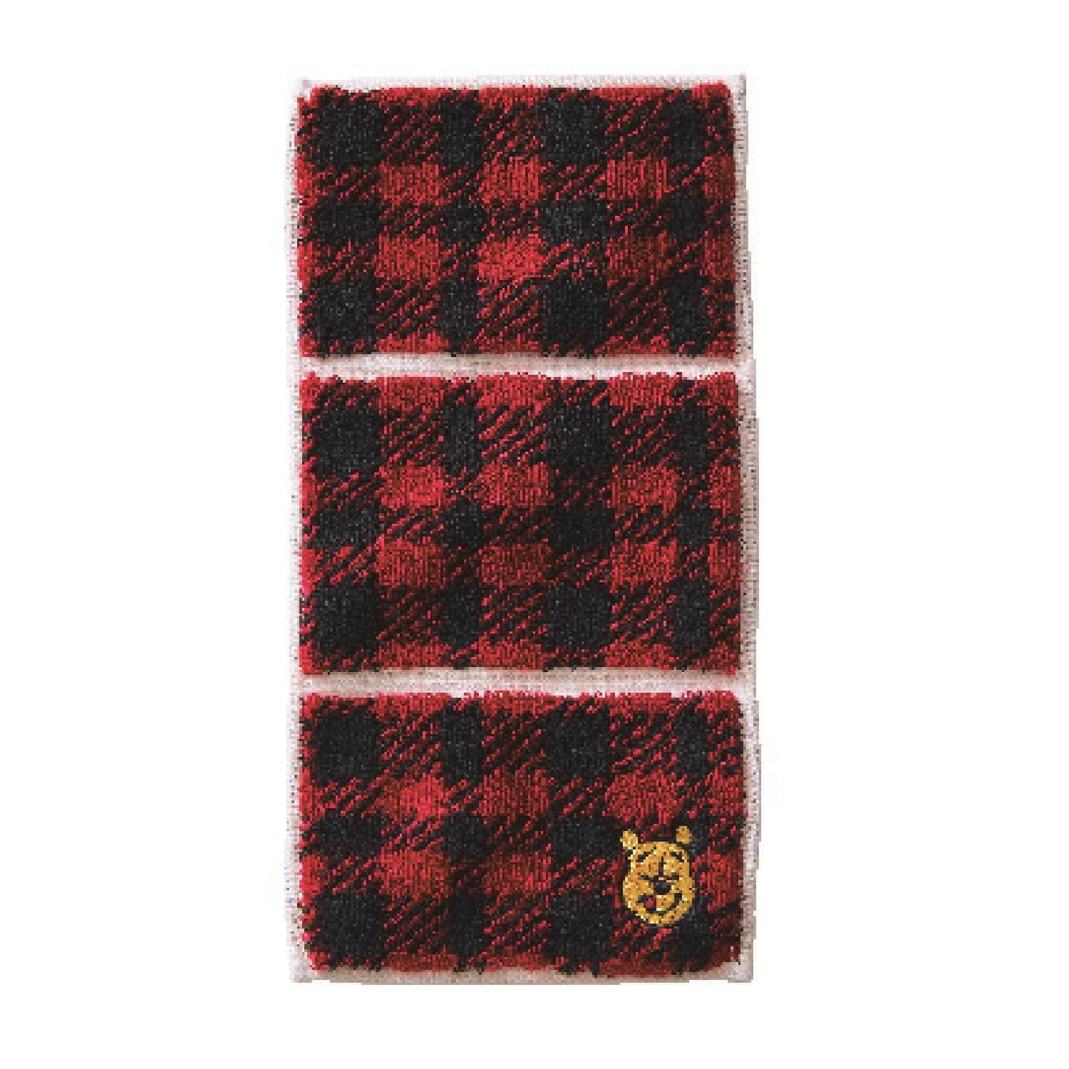 日本千趣會 - 日本製 迪士尼純棉今治方巾/手帕-三折便攜款-米妮點點 (12.5×25cm)