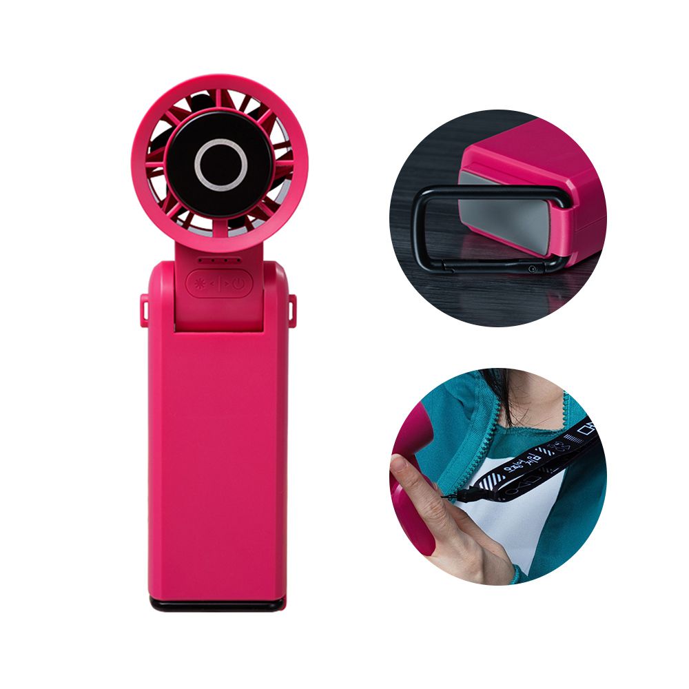 BIGGER 魷魚遊戲 COCOLD冰感摺疊製冷風扇 附掛繩 附吊飾盲袋-圓形守衛