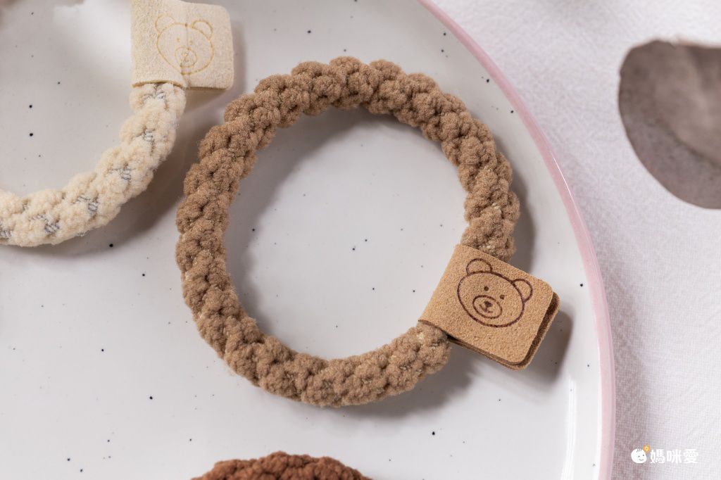 泰迪絨高彈力百搭髪圈(10入組)-熊熊-混色