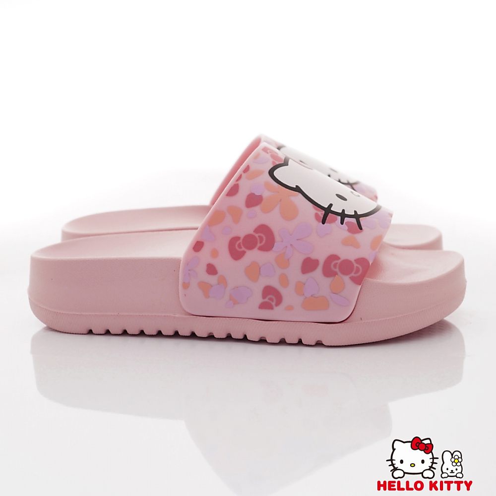 HELLO KITTY - 凱蒂貓休閒拖鞋-親子款(中小童款)-拖鞋款-粉色