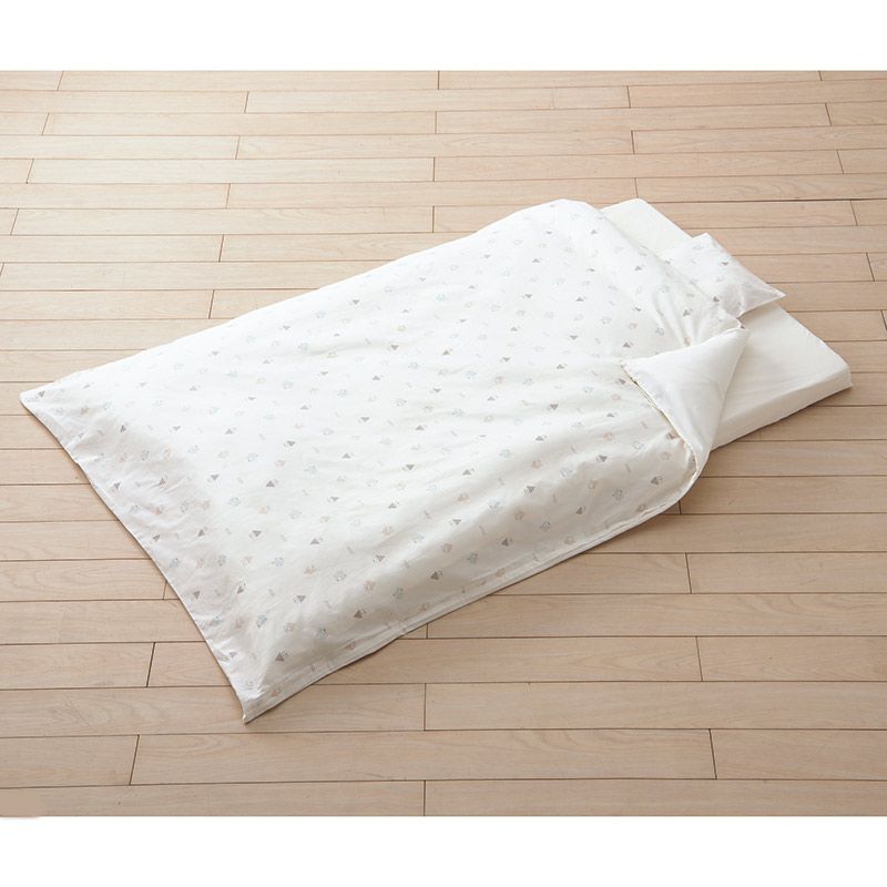 akachan honpo - 幼兒棉被8件組-小房子-白色