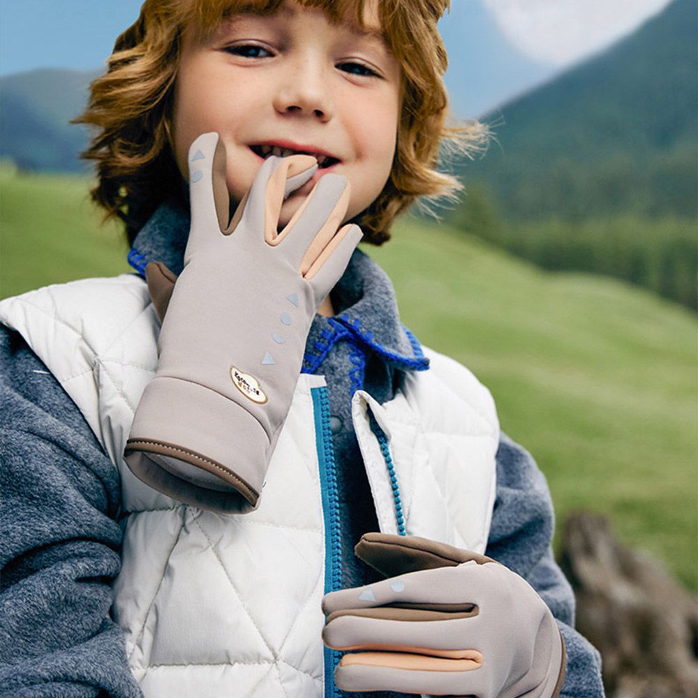 防風五指手套 (奶杏咖)