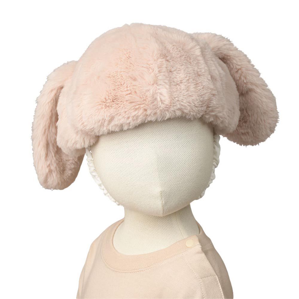 akachan honpo - 仿毛貝蕾帽-動物-粉紅色