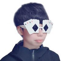 MODACore 摩達客 - 萬聖派對變裝-搞怪幽默撲克牌眼鏡 Cosplay-單入