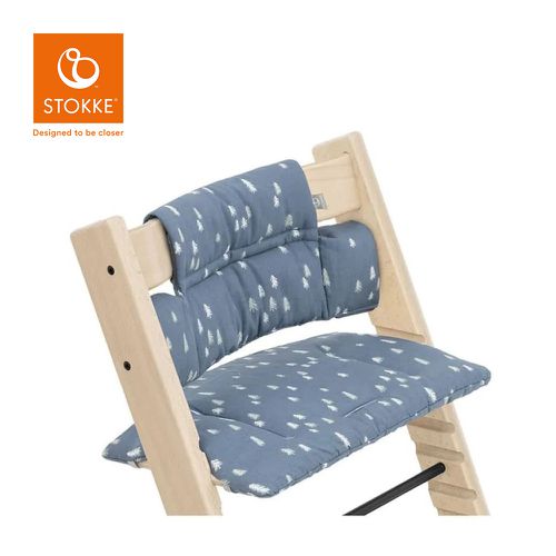 Stokke - 挪威 Tripp Trapp 成長椅經典座墊-森林樹木藍色