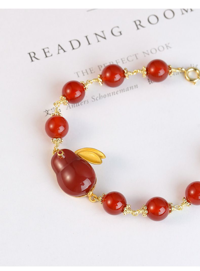 8mm天然和田玉玉兔手鍊-尾鏈款 (13-18cm)